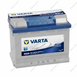 Акумулятор BLUE DYNAMIC 60Ah, EN 540, правий "+" 242x175x190 (ДхШхВ) | 6СТ-60 АзЕ (D24) VARTA 560 408 054