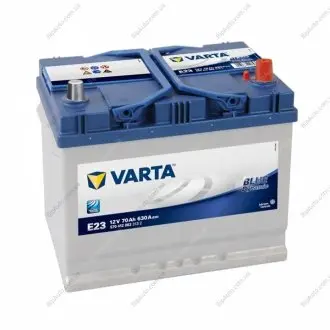 Акумулятор BLUE DYNAMIC 70Ah, EN 630, правий "+" 261x175x220 (ДхШхВ) | 6СТ-70 АзЕ (E23) VARTA 570 412 063