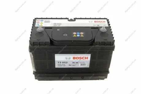 Аккумулятор 105Ah-12v (T3052) (330x172x240),L,EN800 BOSCH 0092T30520