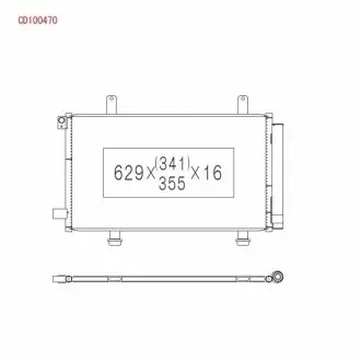 Радиатор кондиционера SUZUKI SX4 KOYORAD CD100470 (фото 1)