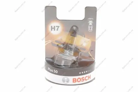 Автомобильная лампа H7 Plus 50 12V sB BOSCH 1 987 301 042