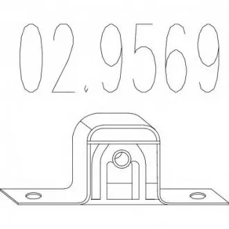 Резиновый элемент крепления выхлопной системы MTS 02.9569