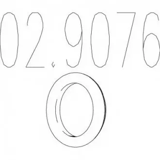 Резиновый элемент крепления выхлопной системы MTS 02.9076