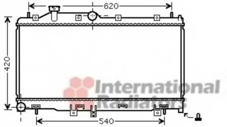 Радиатор охлождения LEGACY4/OUTB 20/25 MT 03- Van Wezel 51002065