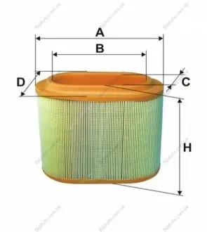 Фільтр повітряний WIX WIX FILTERS WA6570