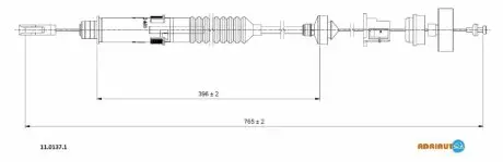 Трос сцепления CITROEN JUMPY,FIAT SCUDO ADRIAUTO 11.0137.1