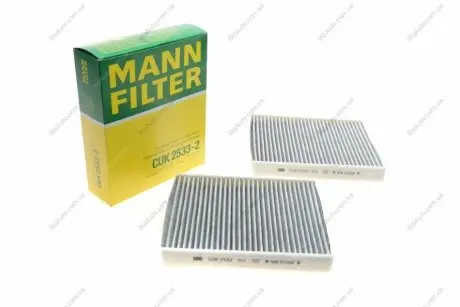 Фільтр салону (к-кт) -FILTER CUK 2533-2 MANN CUK2533-2