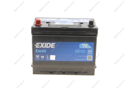 Аккумулятор 70Ah-12v EXCELL(266х172х223),L,EN540 EXIDE EB705