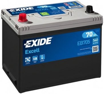 Стартерна батарея (акумулятор) EXIDE EB705