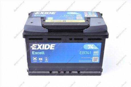 Стартерна батарея (акумулятор) EXIDE EB741