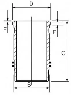 Гільза циліндра RVI Dxi 11 Eu4/5 123.01mm GOETZE 14-480440-00