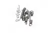 Монтажний к-кт гальм. колодок BMW HAND BRAKE (вир-во ABS) 0708Q 0708Q