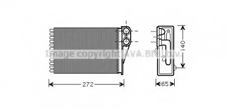 Теплообменник, отопление салона AVA QUALITY COOLING AVA COOLING PEA 6292