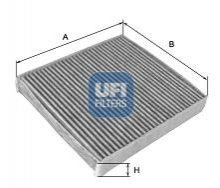Фильтр, воздух во внутренном пространстве UFI 54.266.00