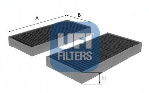 Фильтр, воздух во внутренном пространстве UFI 54.172.00