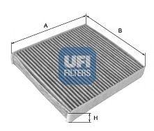 Фильтр, воздух во внутренном пространстве UFI 54.170.00