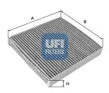 Фільтр, повітря у внутрішній простір UFI 54.167.00