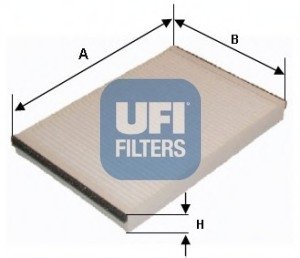 Фильтр, воздух во внутренном пространстве UFI 53.159.00 (фото 1)