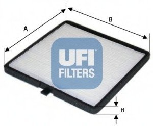 Фільтр, повітря у внутрішній простір UFI 53.116.00 (фото 1)