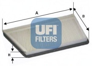 Фільтр, повітря у внутрішньому просторі UFI 53.044.00 (фото 1)