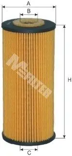Фильтр масляный BMW 316I E36 1.6, 1.8 M-FILTER TE604