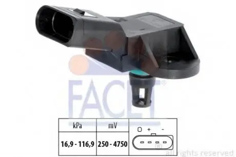 Датчик абсолютного давления - MAP Sensor FACET 10.3226