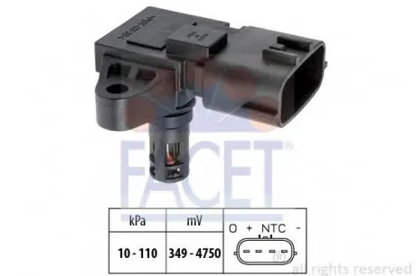 Датчик абсолютного тиску - MAP Sensor FACET 10.3126