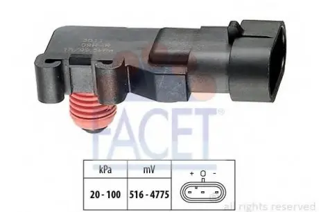 Датчик абсолютного давления - MAP Sensor FACET 10.3011