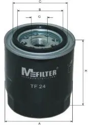 Фильтр масляный OPEL, KIA, MITSUBISHI M-FILTER TF24