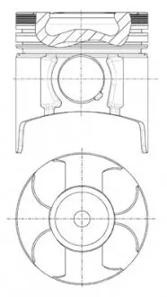 Поршень OPEL 79.0 Y17DT/Y17DTL PIN 27X64 NURAL 87-307600-40