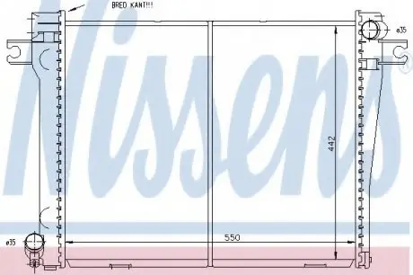 Радиатор B3(E30)2.7 i(+)[OE 1.176.898] NISSENS 60663