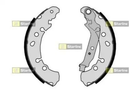 Тормозные колодки барабанные, к-кт. STARLINE BC 09320