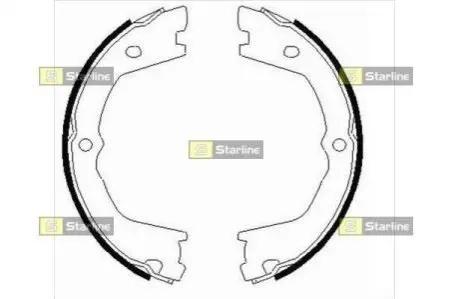 Тормозные колодки барабанные, к-кт. STARLINE BC 09080