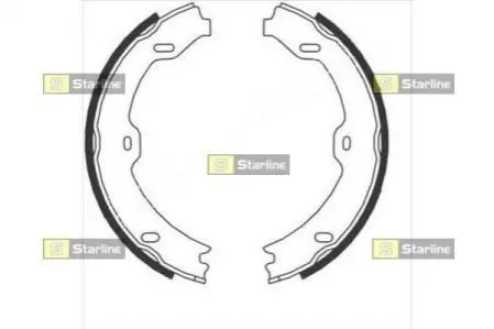 Тормозные колодки барабанные, к-кт. STARLINE BC 09020