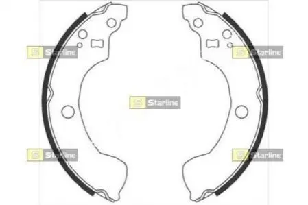 Тормозные колодки барабанные, к-кт. STARLINE BC 08870