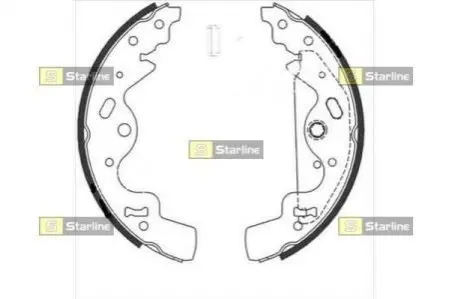 Гальмівні колодки барабанні STARLINE BC 08820