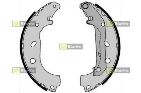 Тормозные колодки барабанные, к-кт. STARLINE BC 08550