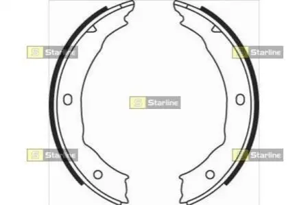 Тормозные колодки барабанные, к-кт. STARLINE BC 08400