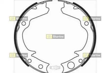 Тормозные колодки барабанные, к-кт. STARLINE BC 08360