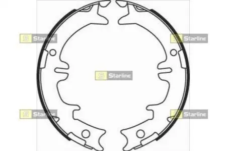 Тормозные колодки барабанные, к-кт. STARLINE BC 08340