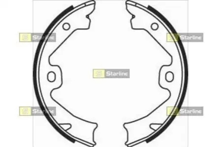 Тормозные колодки барабанные, к-кт. STARLINE BC 08140