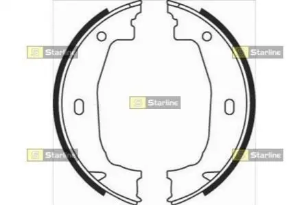 Тормозные колодки барабанные, к-кт. STARLINE BC 08100