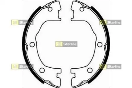 Тормозные колодки барабанные, к-кт. STARLINE BC 07800