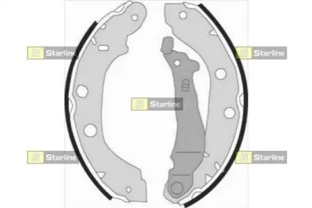Тормозные колодки барабанные, к-кт. STARLINE BC 07340