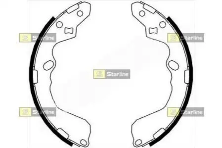 Тормозные колодки барабанные, к-кт. STARLINE BC 07190