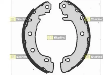 Тормозные колодки барабанные, к-кт. STARLINE BC 07170