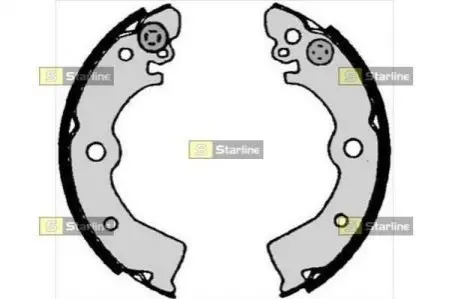 Тормозные колодки барабанные, к-кт. STARLINE BC 07030