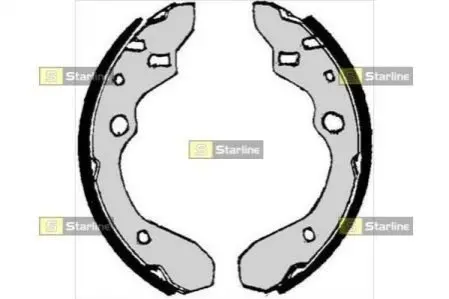 Тормозные колодки барабанные, к-кт. STARLINE BC 07010