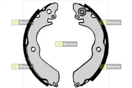 Тормозные колодки барабанные, к-кт. STARLINE BC 07020