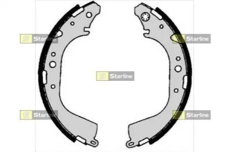 Тормозные колодки барабанные, к-кт. STARLINE BC 06710